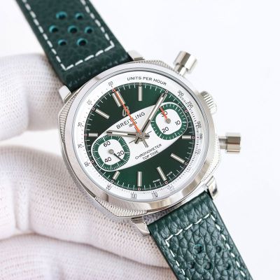 BLS Factory Breitling Top Time Vintage 7750 Movement 38mm Cowhide Leather Band Watch